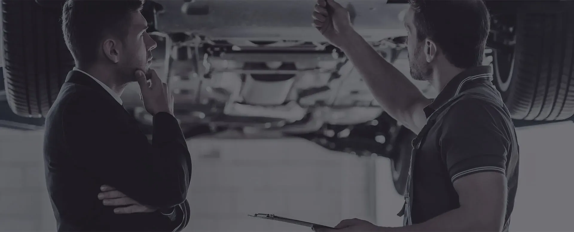 Franco Garage auto repair shop interior in Ottawa, Ontario — certified technicians working on vehicles